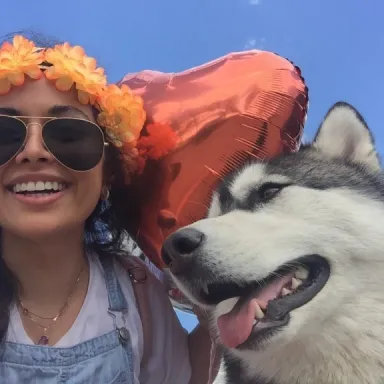 Imaan at an MS Walk event in North Bay, Ontario