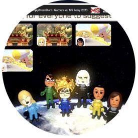  A screenshot of nintendo avatars used during Gamers vs. MS