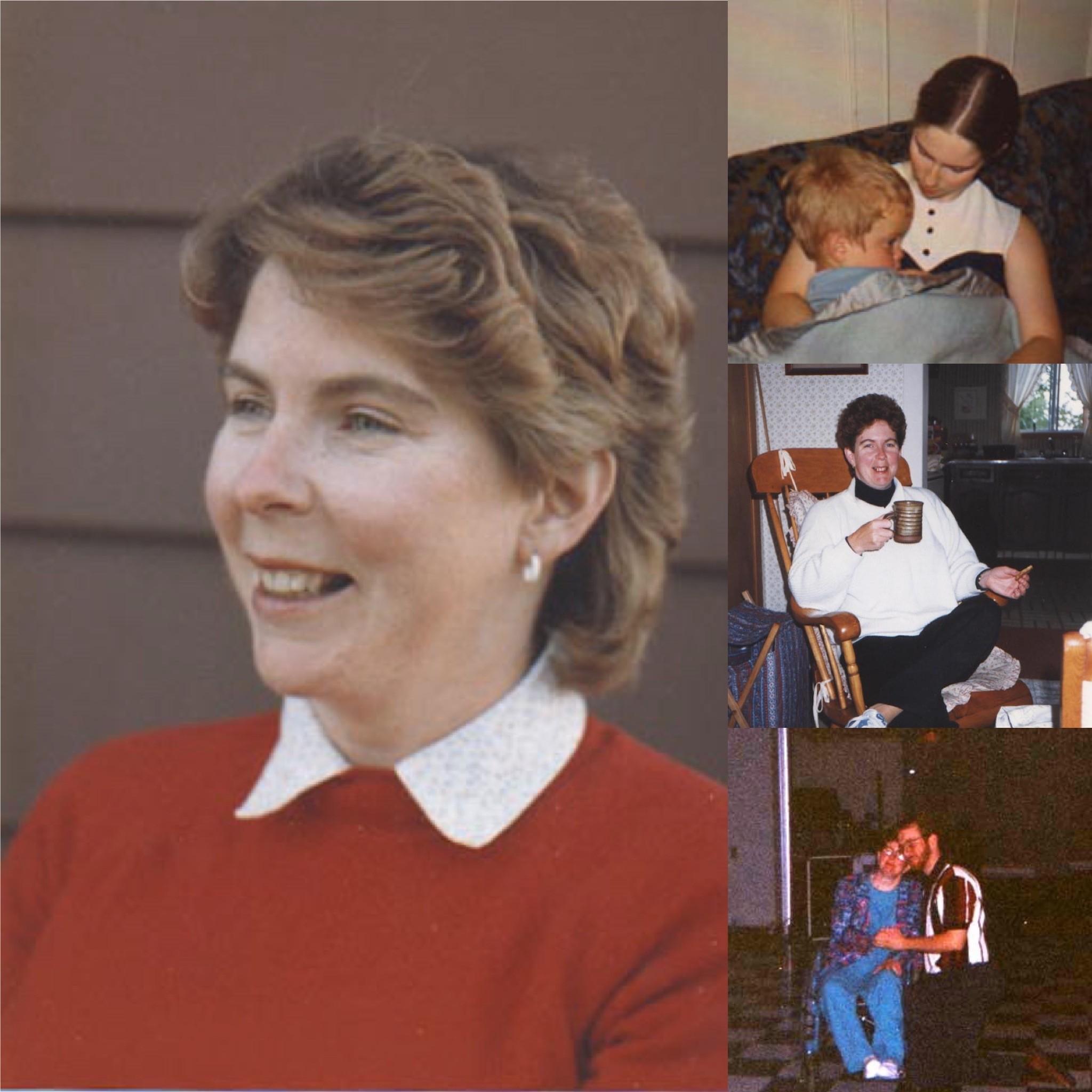 Collage de photos de famille mettant en scène Craig et sa mère.