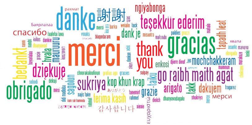 thank you - word cloud