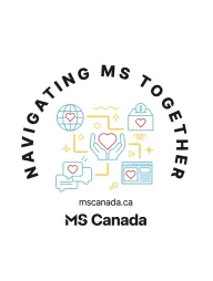 Logo of MS Canada with colorful icons and the text "Navigating MS Together"